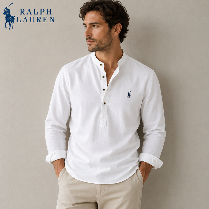 Ralph Chemise casual en lin rayée premium - 1 achetée,  1 offerte