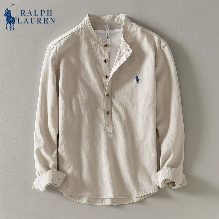 Ralph Chemise casual en lin rayée premium - 1 achetée,  1 offerte