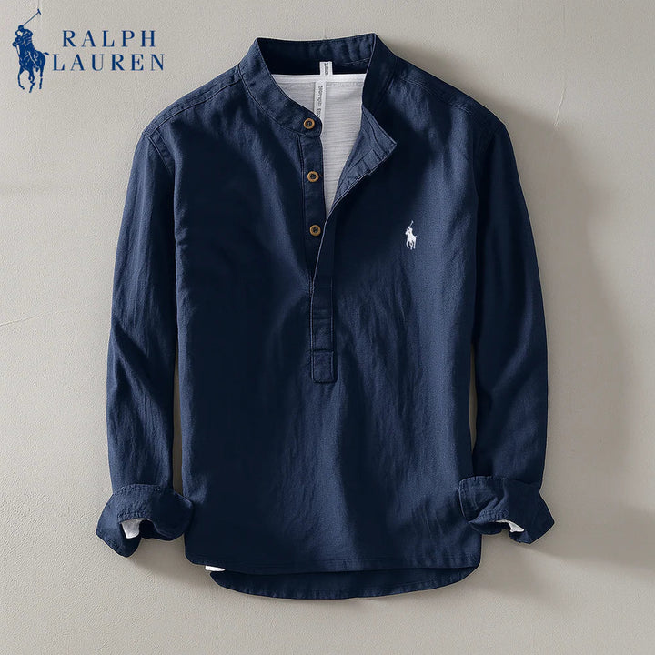 Ralph Chemise casual en lin rayée premium - 1 achetée,  1 offerte