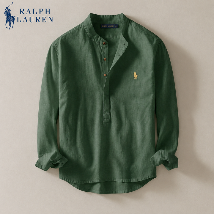 Ralph Chemise casual en lin rayée premium - 1 achetée,  1 offerte