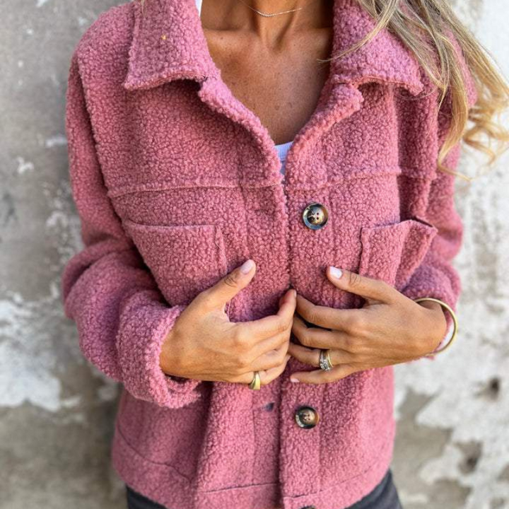 Olivia™ | Veste teddy tendance
