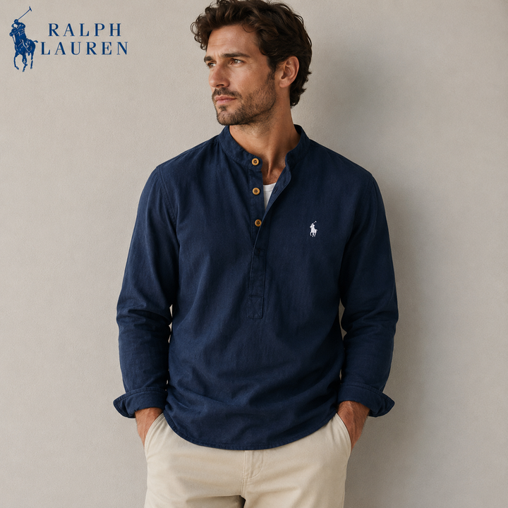 Ralph Chemise casual en lin rayée premium - 1 achetée,  1 offerte