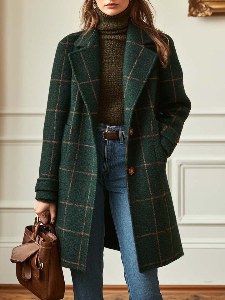 Lea™ | Veste rétro à carreaux pour femmes